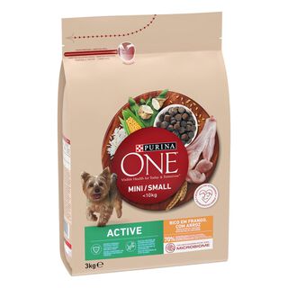 Purina One Mini Active Frango ração para cães